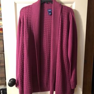 Raspberry sweater